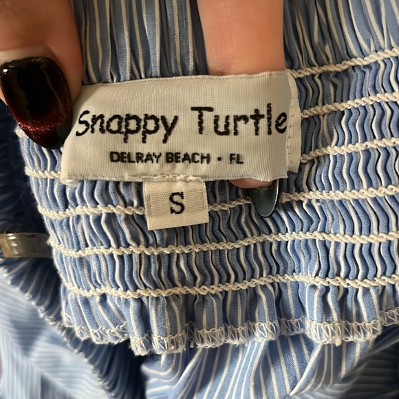 Off the shoulder striped dress small - Picture 6 of 6